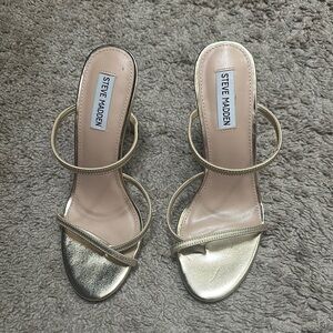 Steve Madden Women's Gold Strappy Sandals